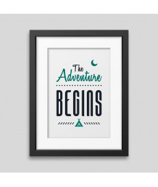 The adventure begins Framed poster